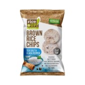 Rice up BROWN RICE CHIPS SEA SALT AND BLACK PAPER  60g