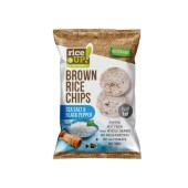 Rice Up BROWN RICE CHIPS SEA SALT AND BLACK PAPER 25g