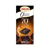 ValorChocolate negro 70% con naranja -