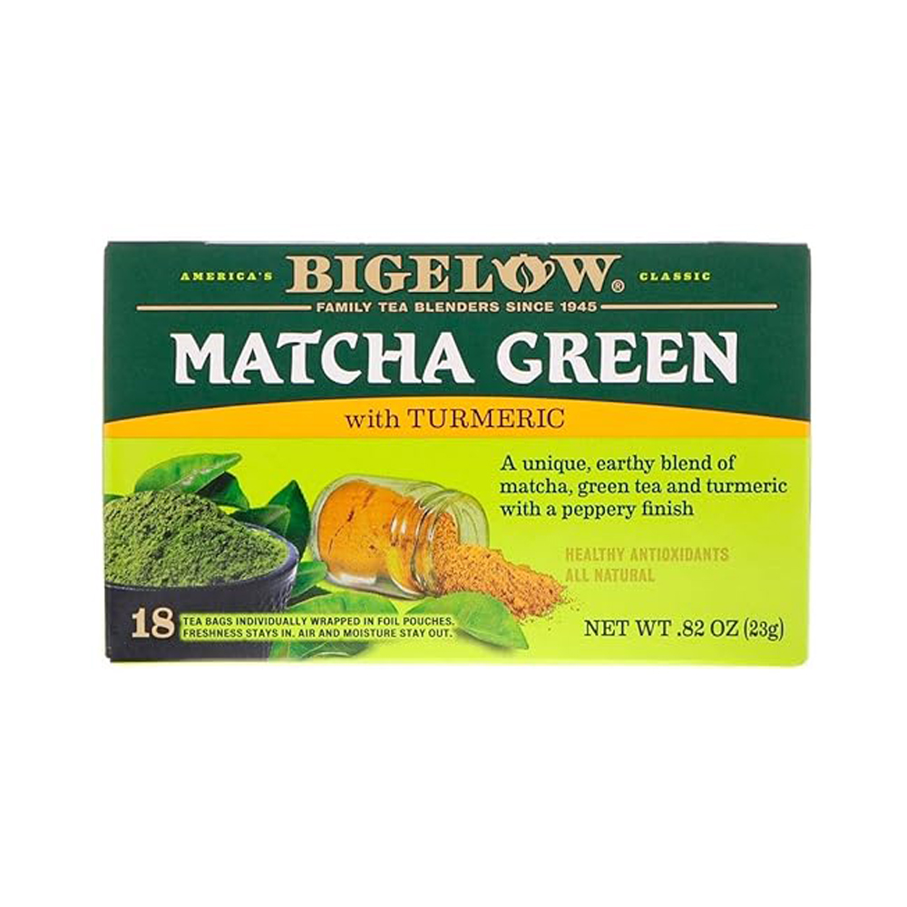 Bigelow, Matcha Green Tea with Turmeric, 18 Tea Bags