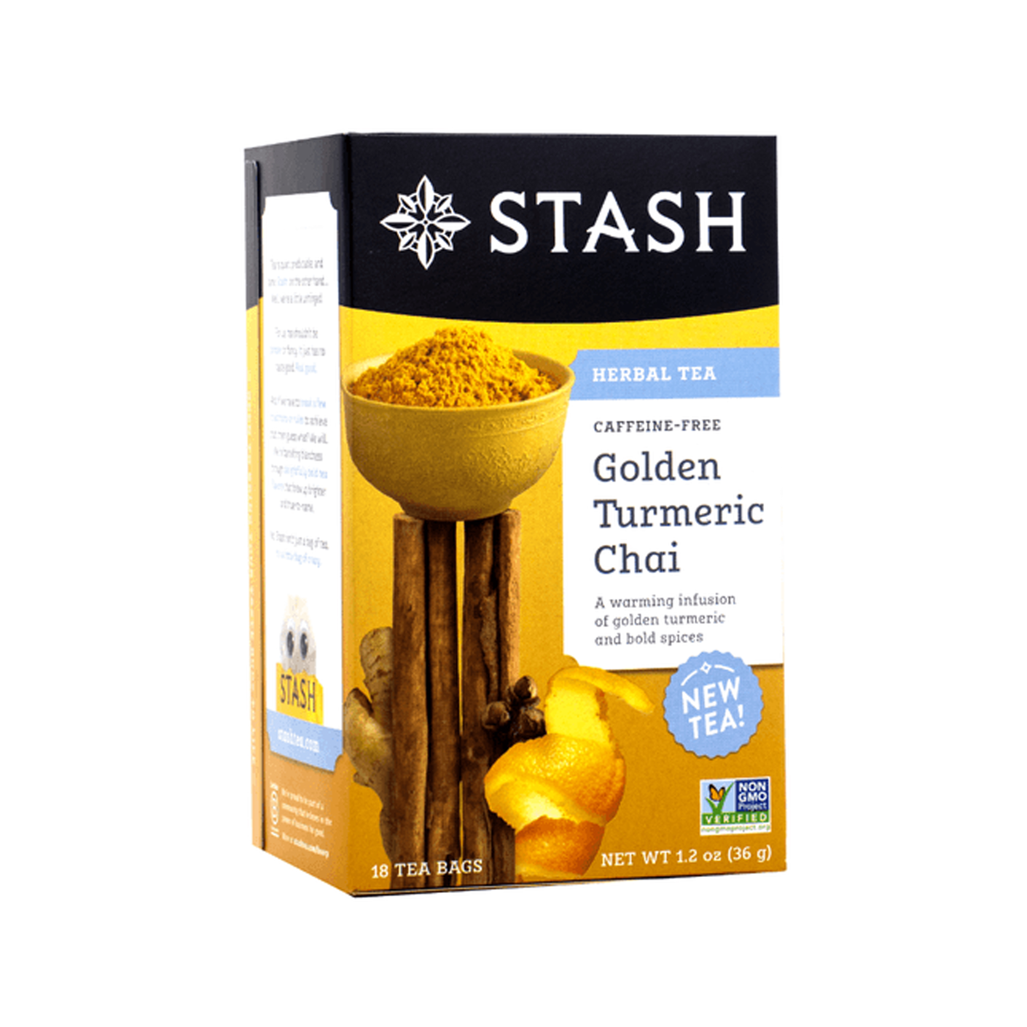 Stash Tea Organic Gold Cup Chai, 18 Count 36g