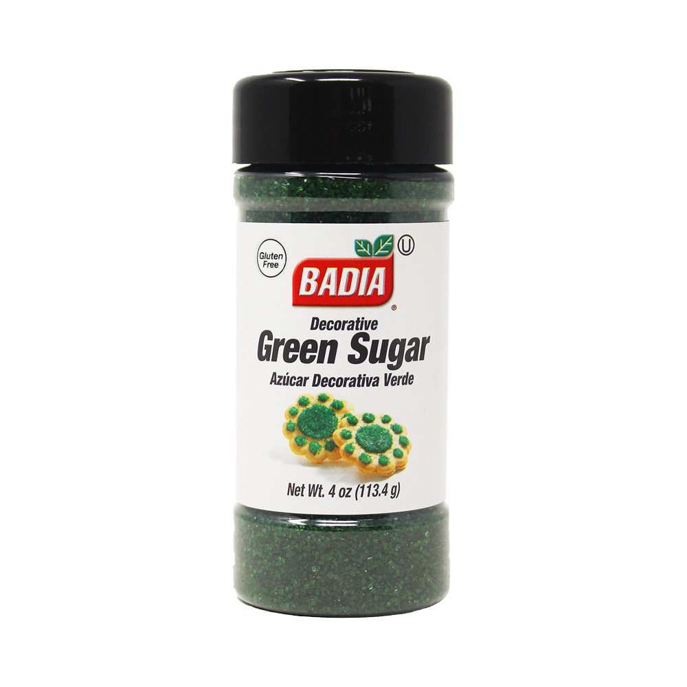 BADIA Decorative Green Sugar 113 g