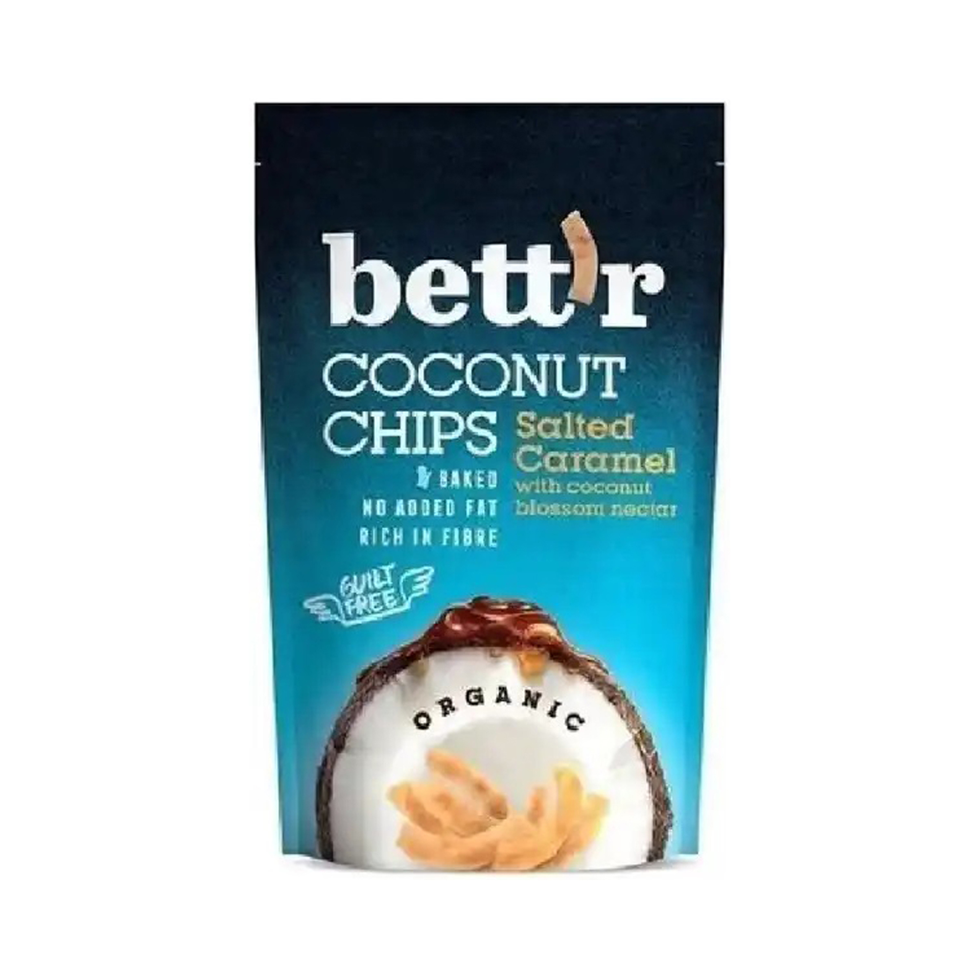 Bettr Coconut Chips Salted Caramel, Bio, Bett’r, 70g