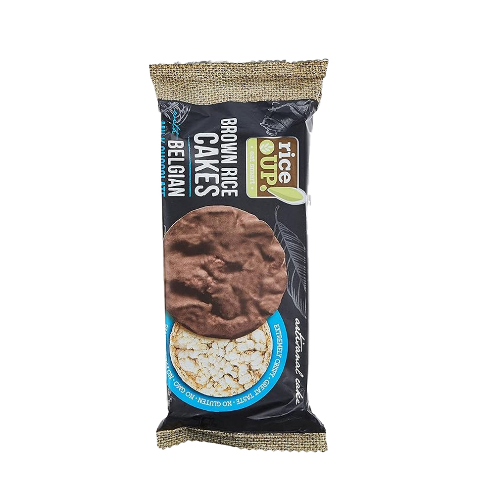 Rice up Rice Cakes With Milk Belgian Chocolate, 90 gm