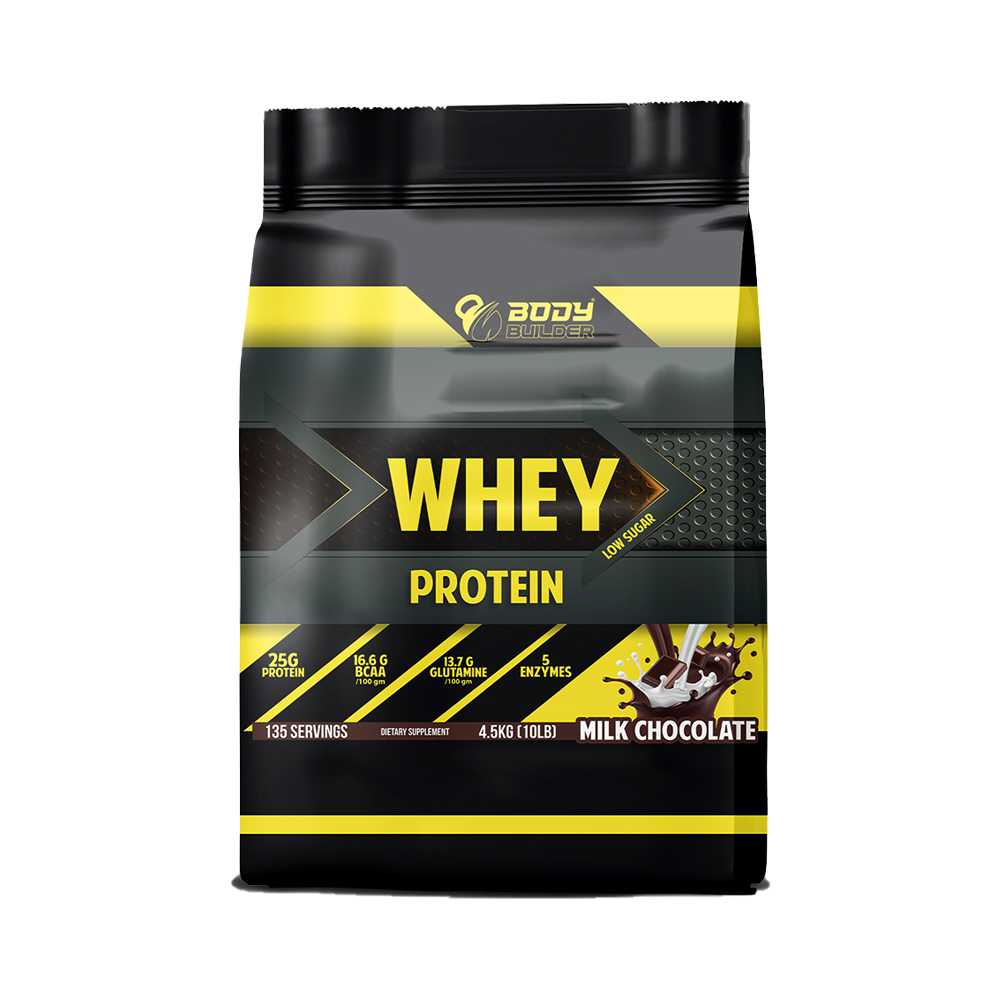 Body Builder Whey Protein, Milk Chocolate, 10 LB, 25 g of Whey Protein Per 1 Scoop