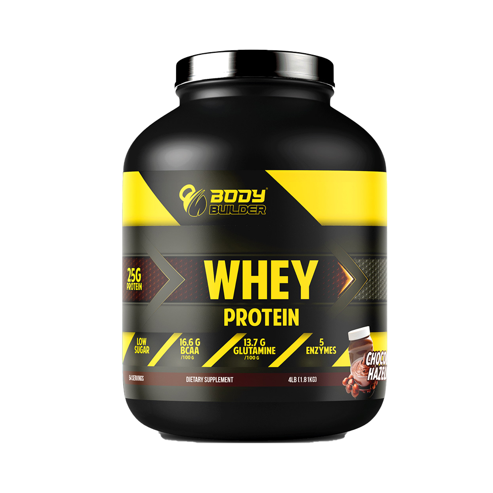 Body Builder Protein,4 LB, 54SERVINGS CHCOLATE HAZELNUT