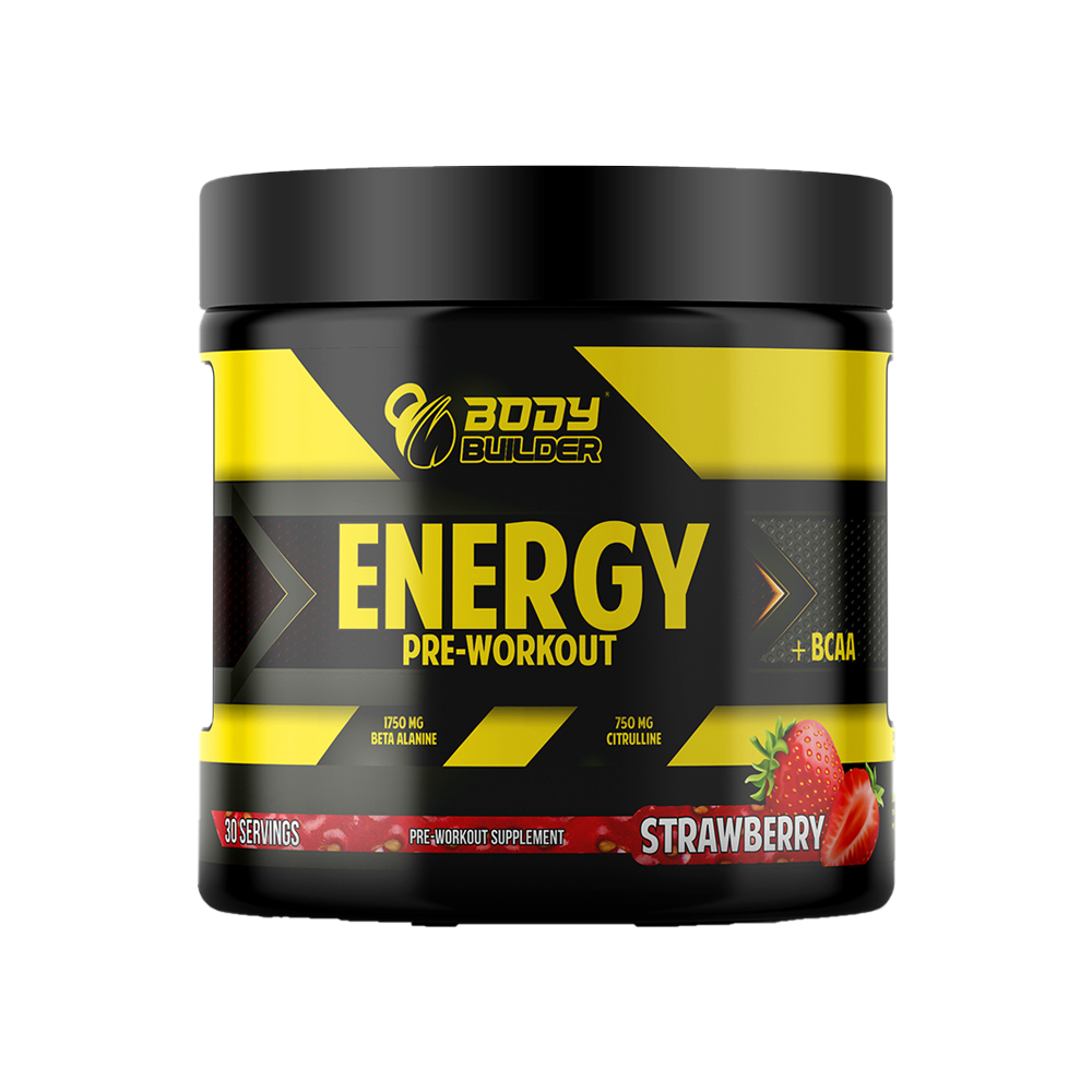 Body Builder Energy BCAA, 30servaing Strawberry