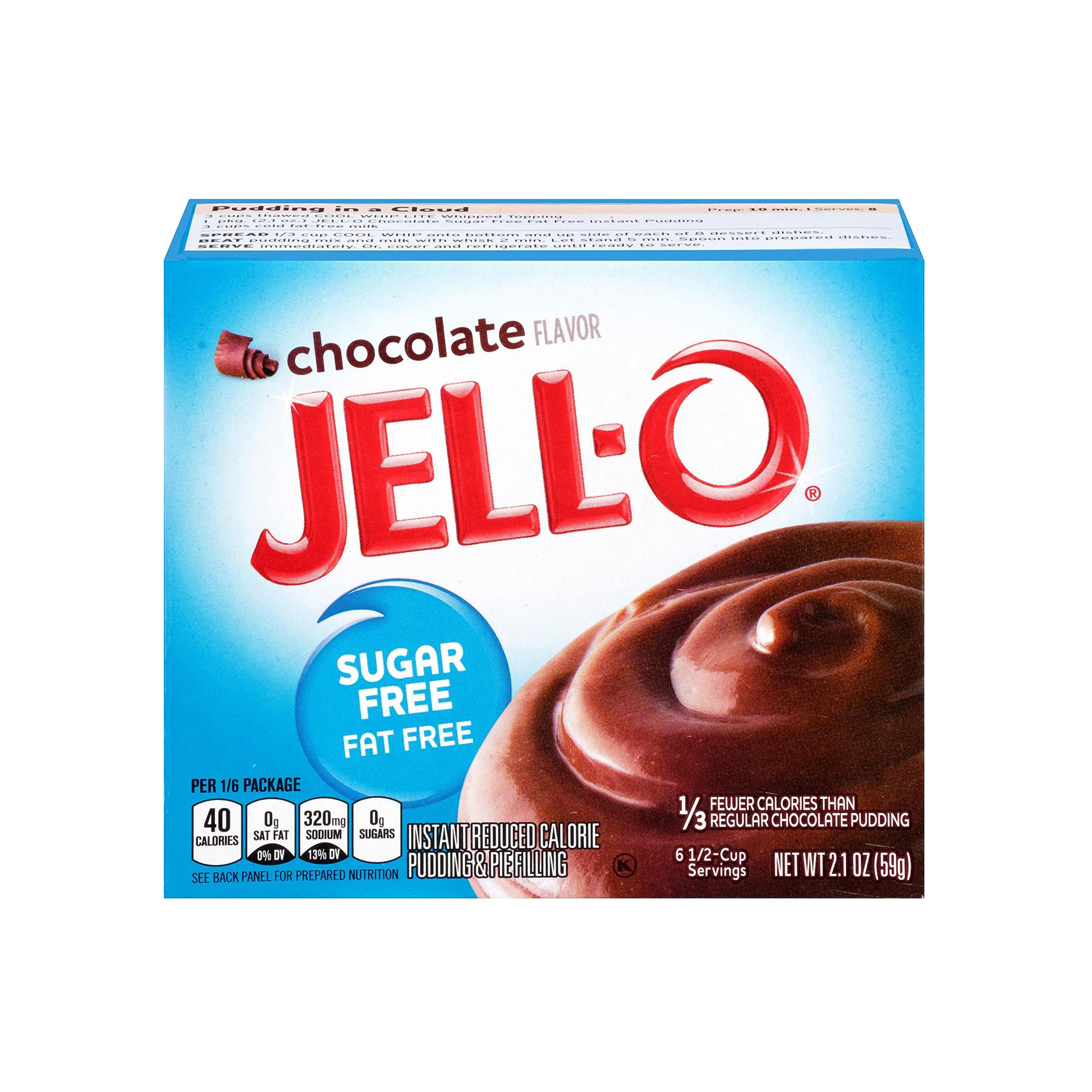 Jello Sugar Free Instant Pudding & Pie Filling - Chocolate Fudge