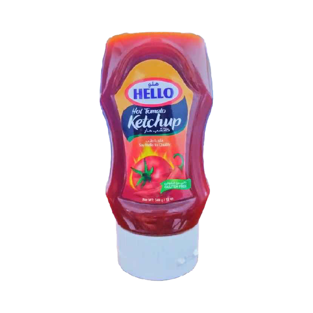 Hello Hot Ketchup 340g