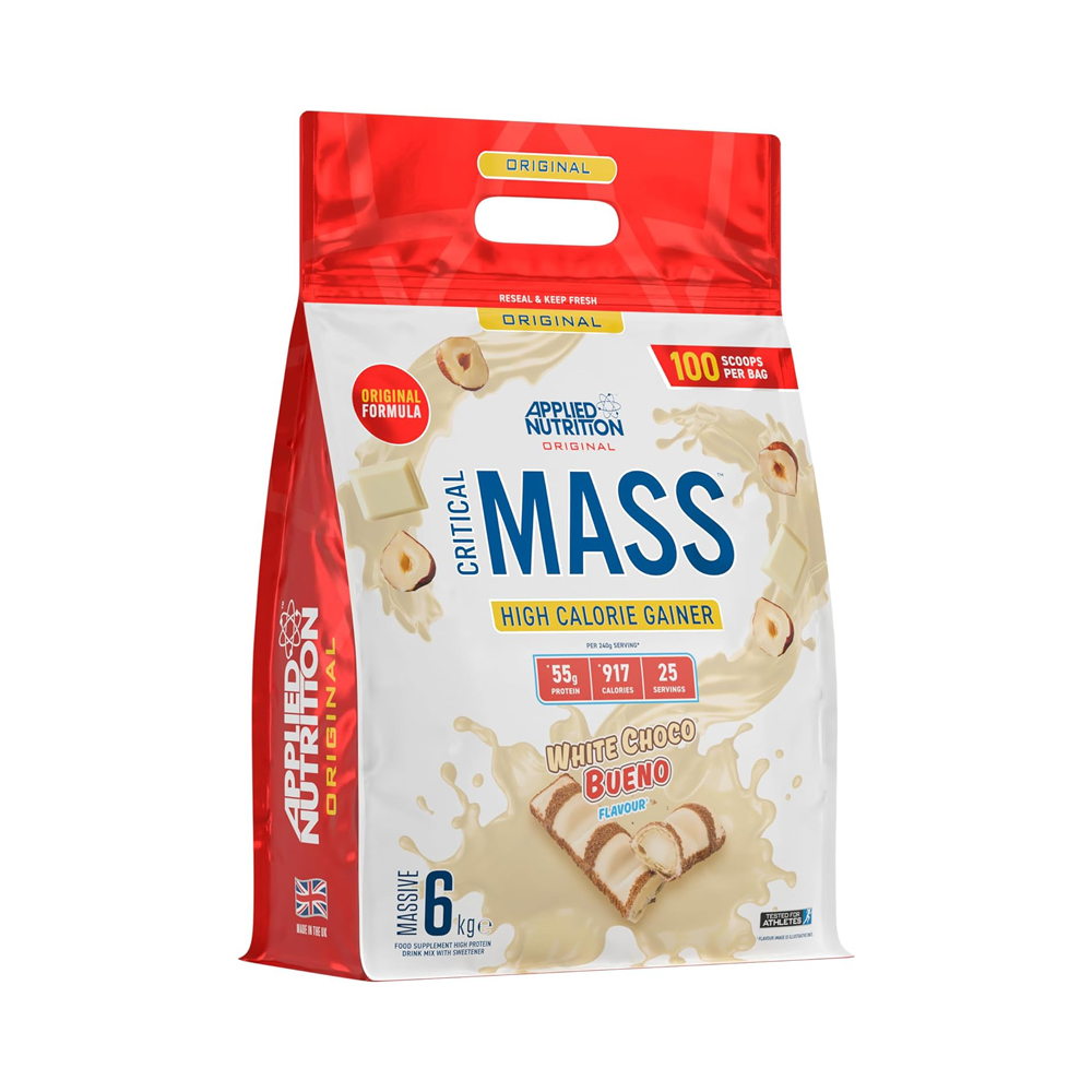 Applied Nutrition Critical Mass 6kg 100 Scoops 25 Servings White Choco Bueno