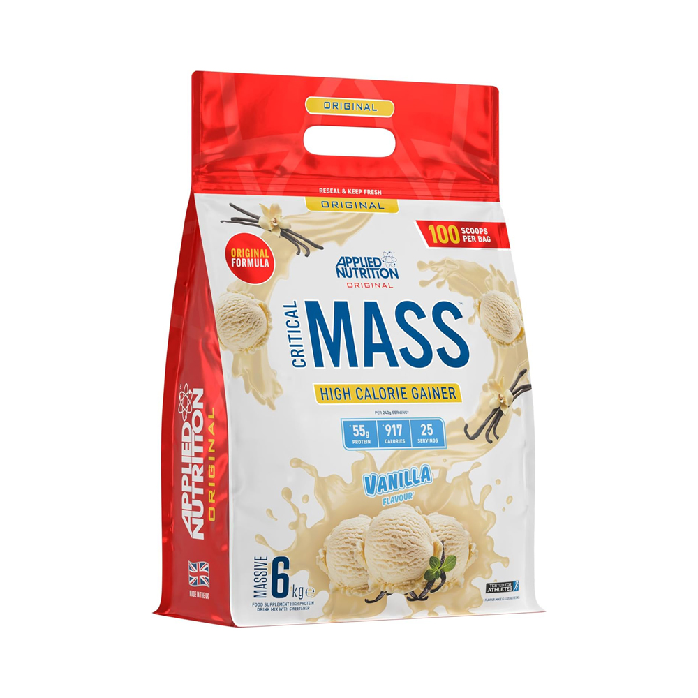 Applied Nutrition, Critical Mass, 6 kg, 100 Scoops, 25 Servings, Vanilla