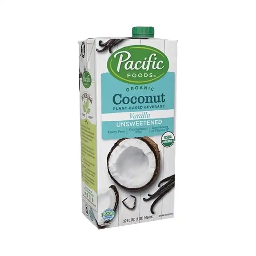 Pacific Organic Coconut Milk Unsweetened Vanilla 946ml