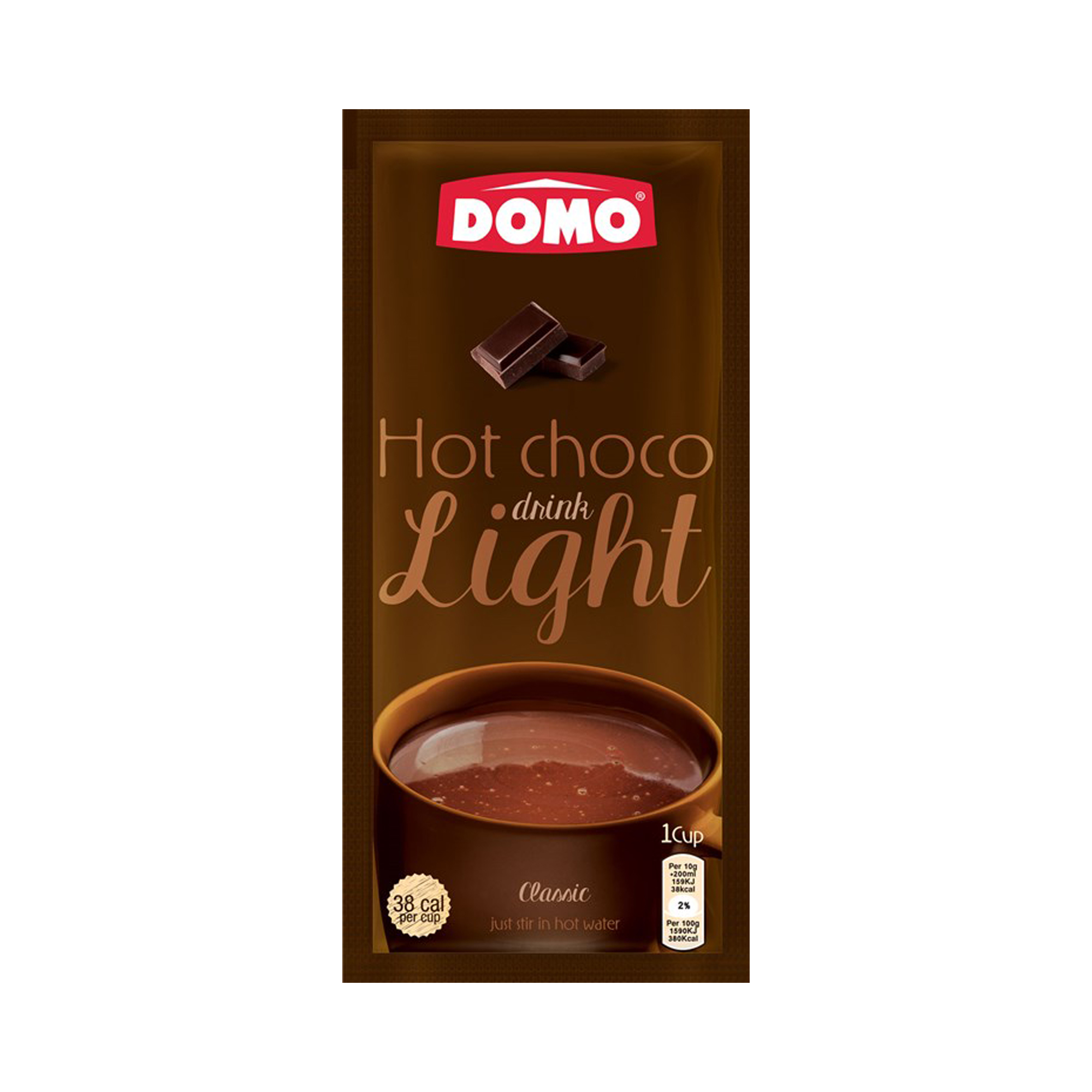 Domo Hot Chocolate Classic Light 1 Envelope