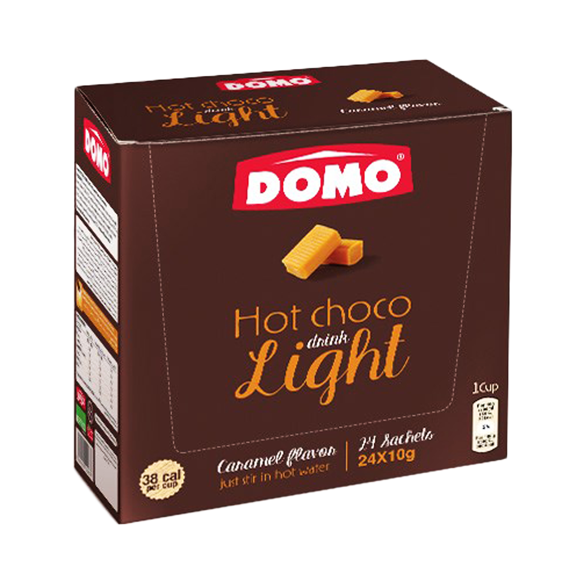 Domo Hot Chocolate Caramel Light 24 Sachets