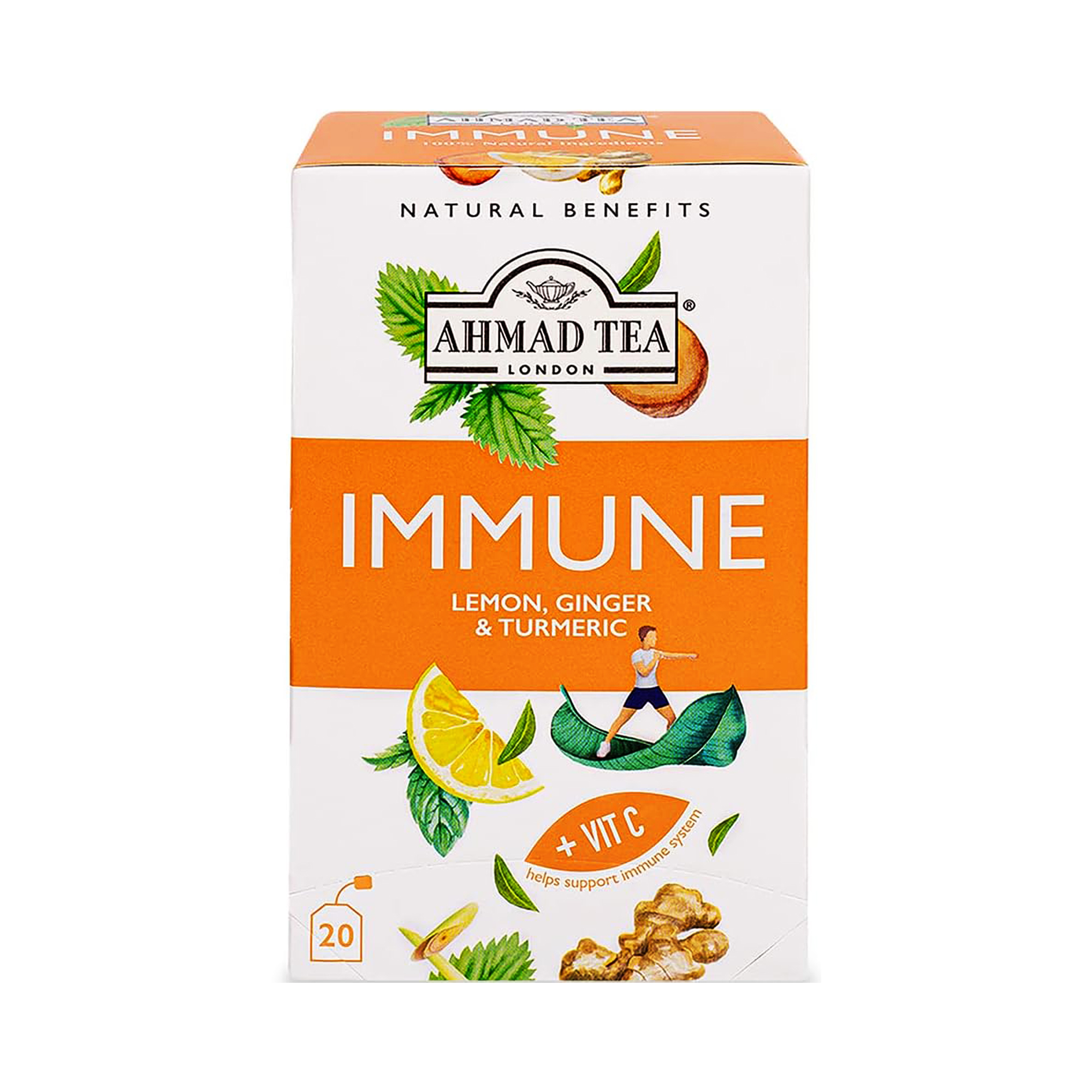 Ahmad Tea Foil Immune Tea bags * 20