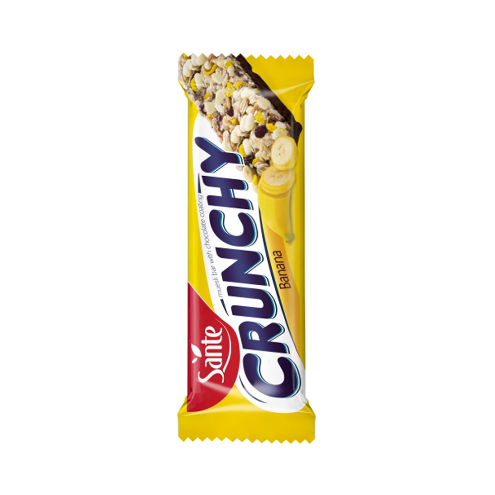 sante Crunchy bar with bananas and chocolate coating 40g