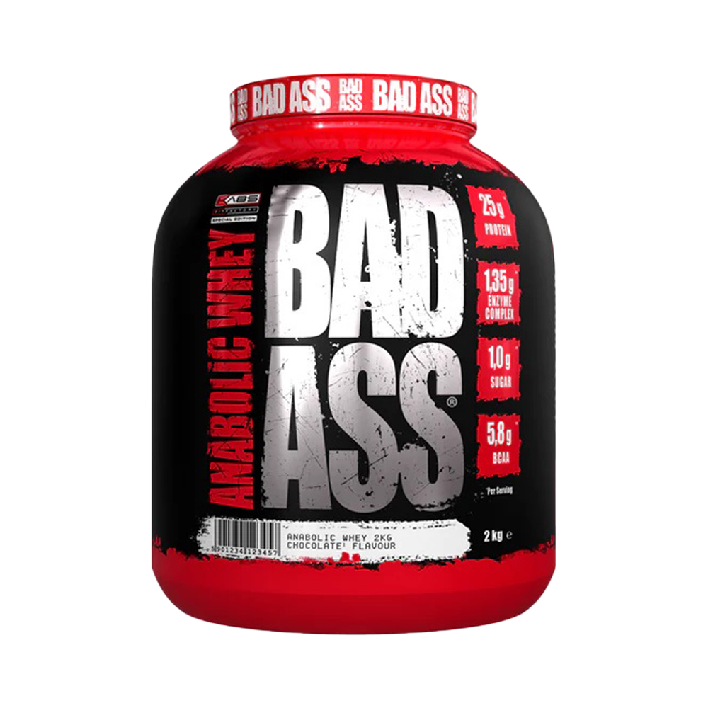 Bad S Anabolic Whey 2kg 60 servings strawberries and banana