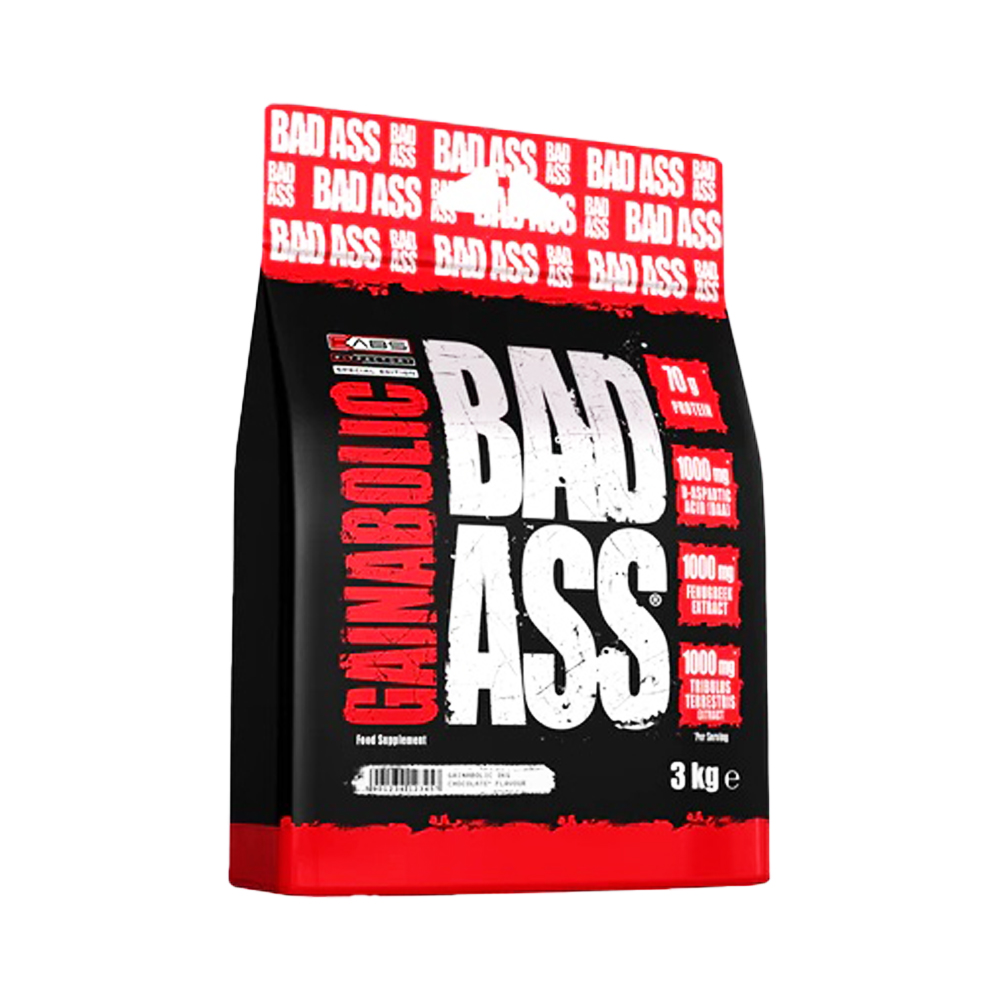 Bad ass gainabolic 3 kg 60 scoops 15 servings vanilla