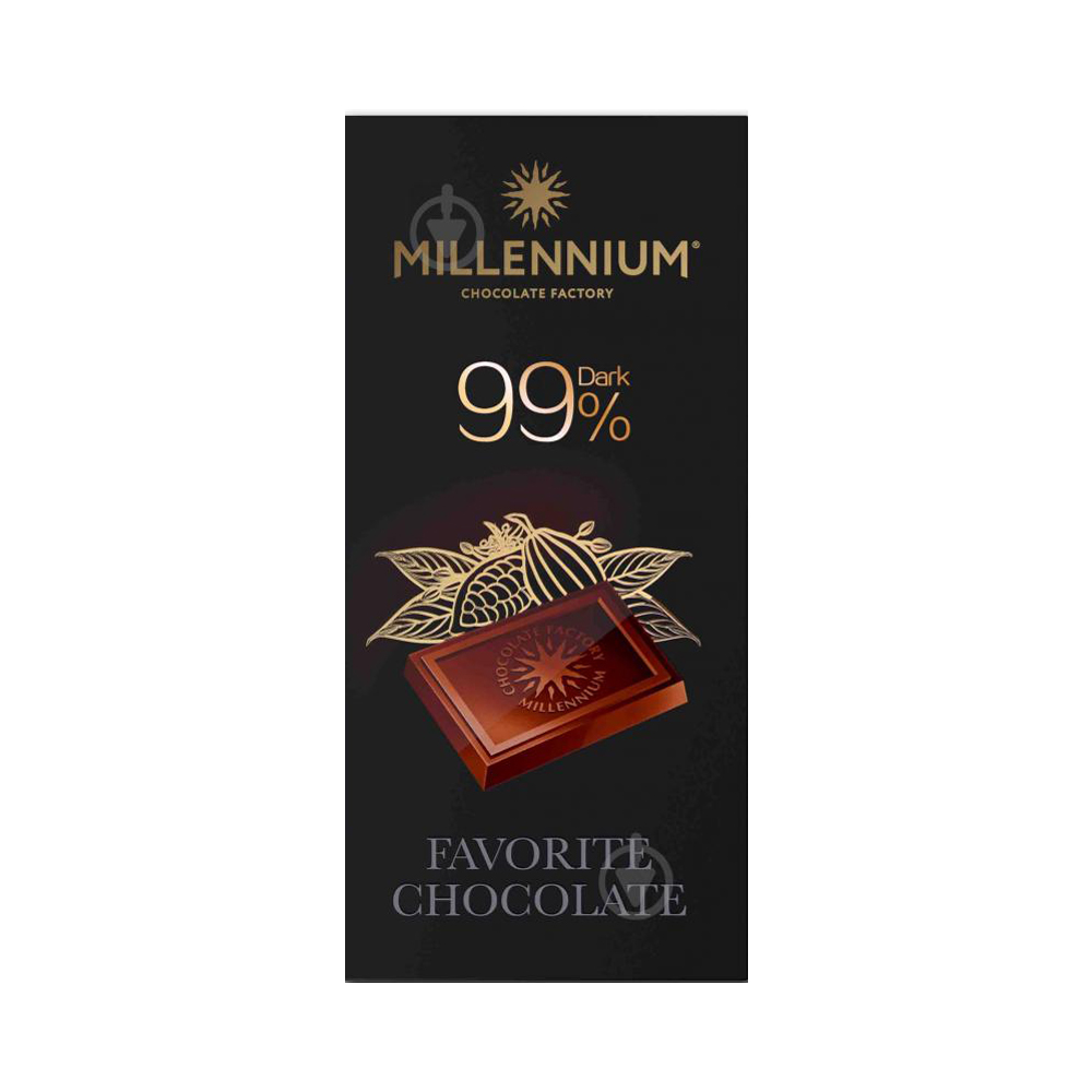 Millennium Dark Chocolate 99% 100g