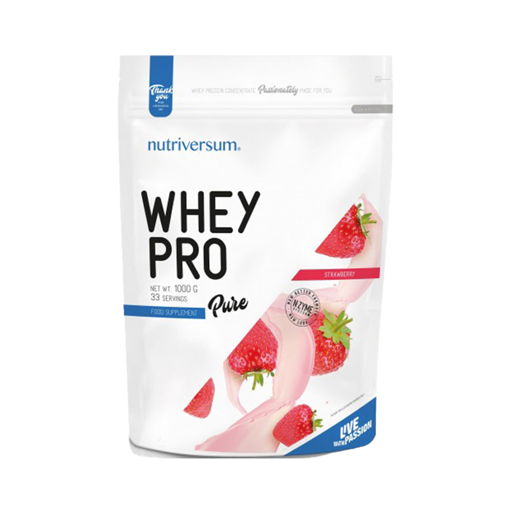 Nutriversum Whey Pro 1kg 33 servings strawberries