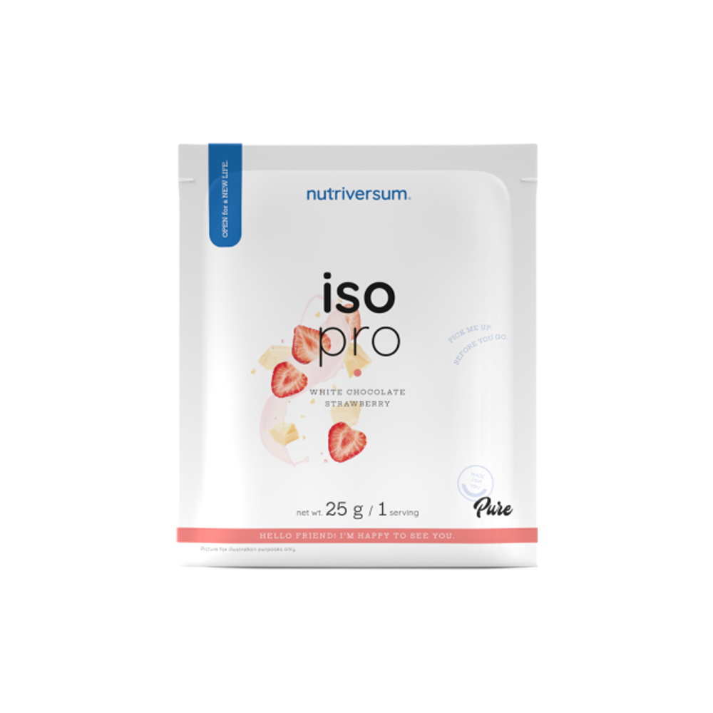 Nutriversum Iso Pro 25g Single Serving White Chocolate Strawberry