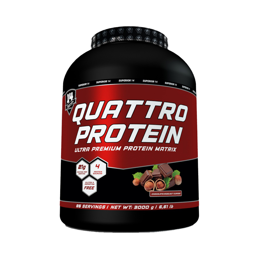 Quattro Protein 3kg 85 servings Chocolate with hazelnuts