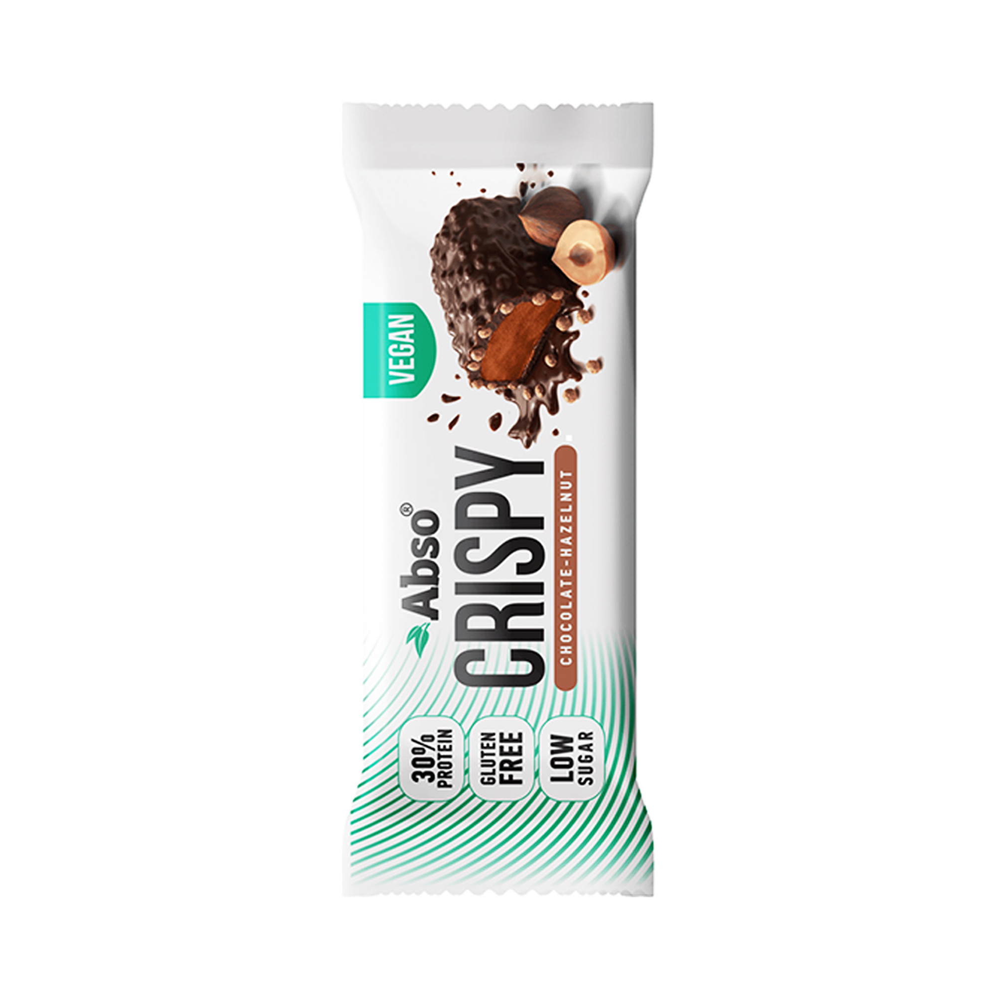 ابسو شوكولاتةبروتين بار  مقرمشة بالبندق  50 غ 30%protein
