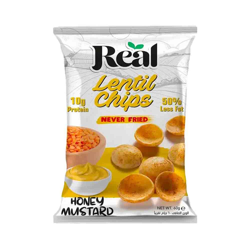 Real Lentil Chips - Large Honey Mustard