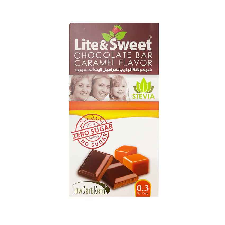 Light And Sweet Chocolate Bar 100 g Caramel