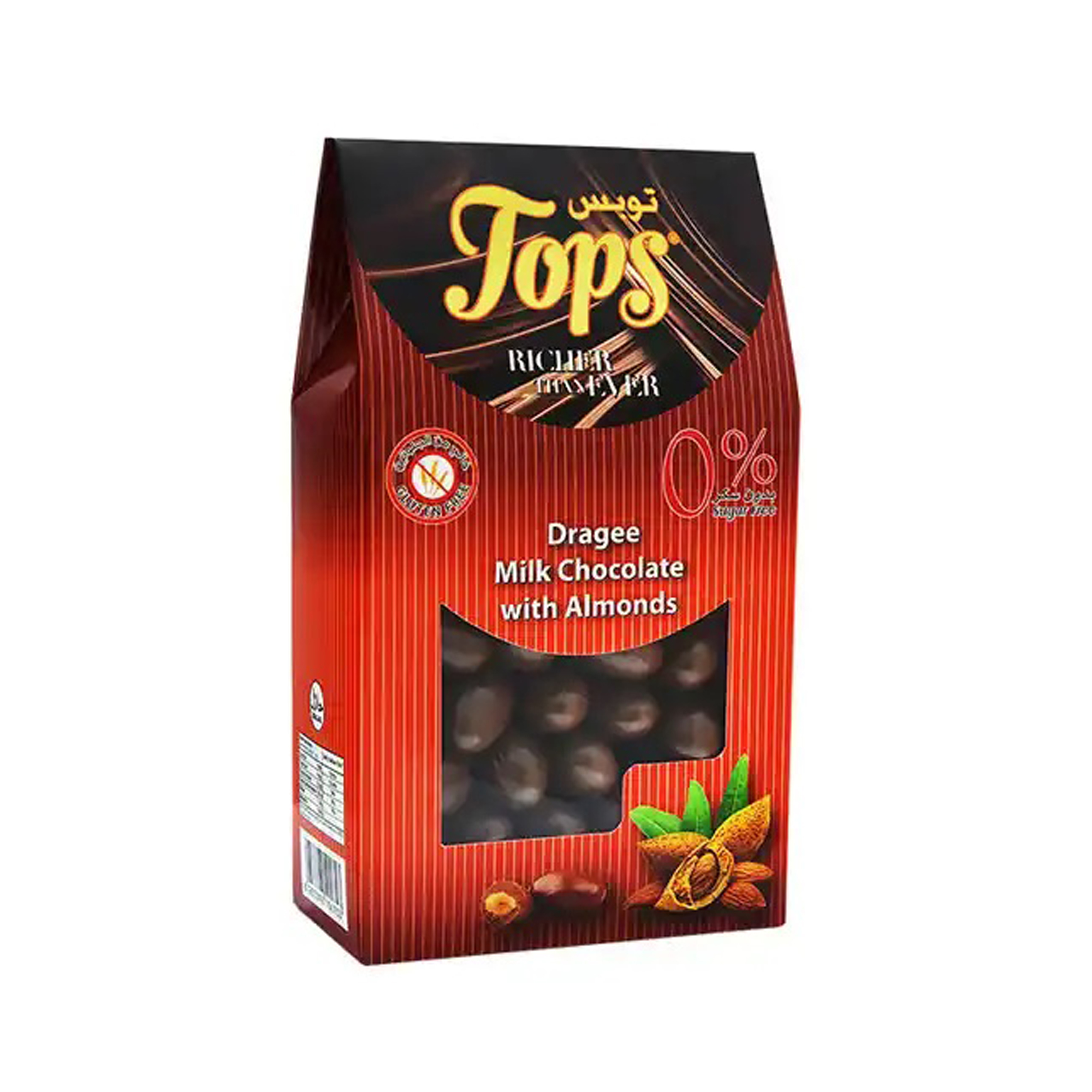 TOPS Dragee Milk Chocolate With Almonds 175 g