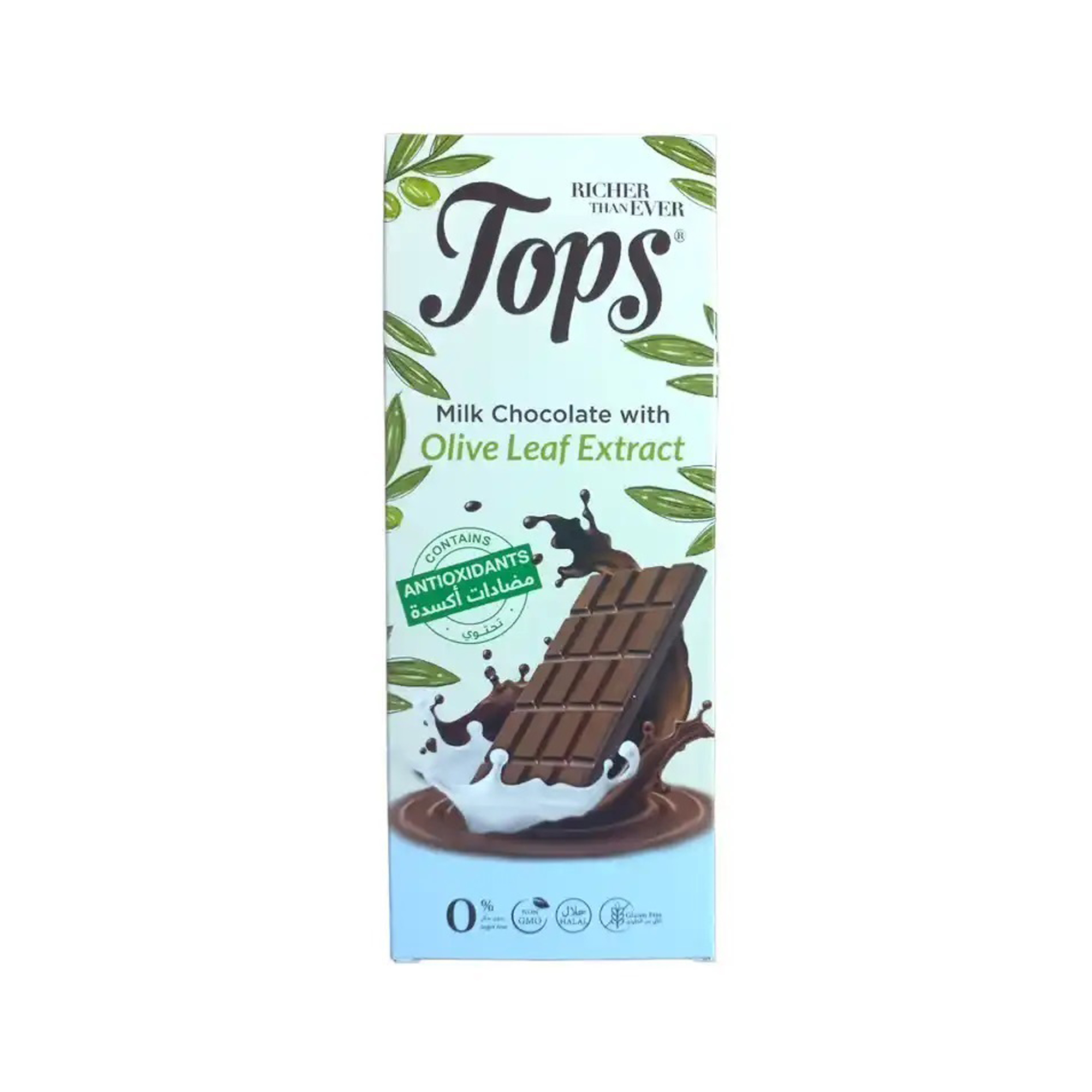 Tops Antioxidant Milk Chocolate 50g