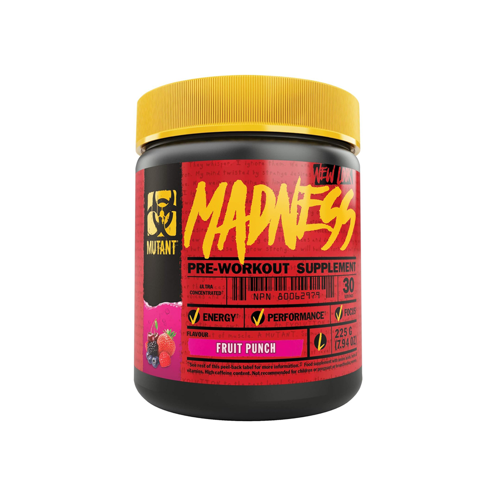 Mutant Madness Pre-Workout 225G 30Servings  Fruit