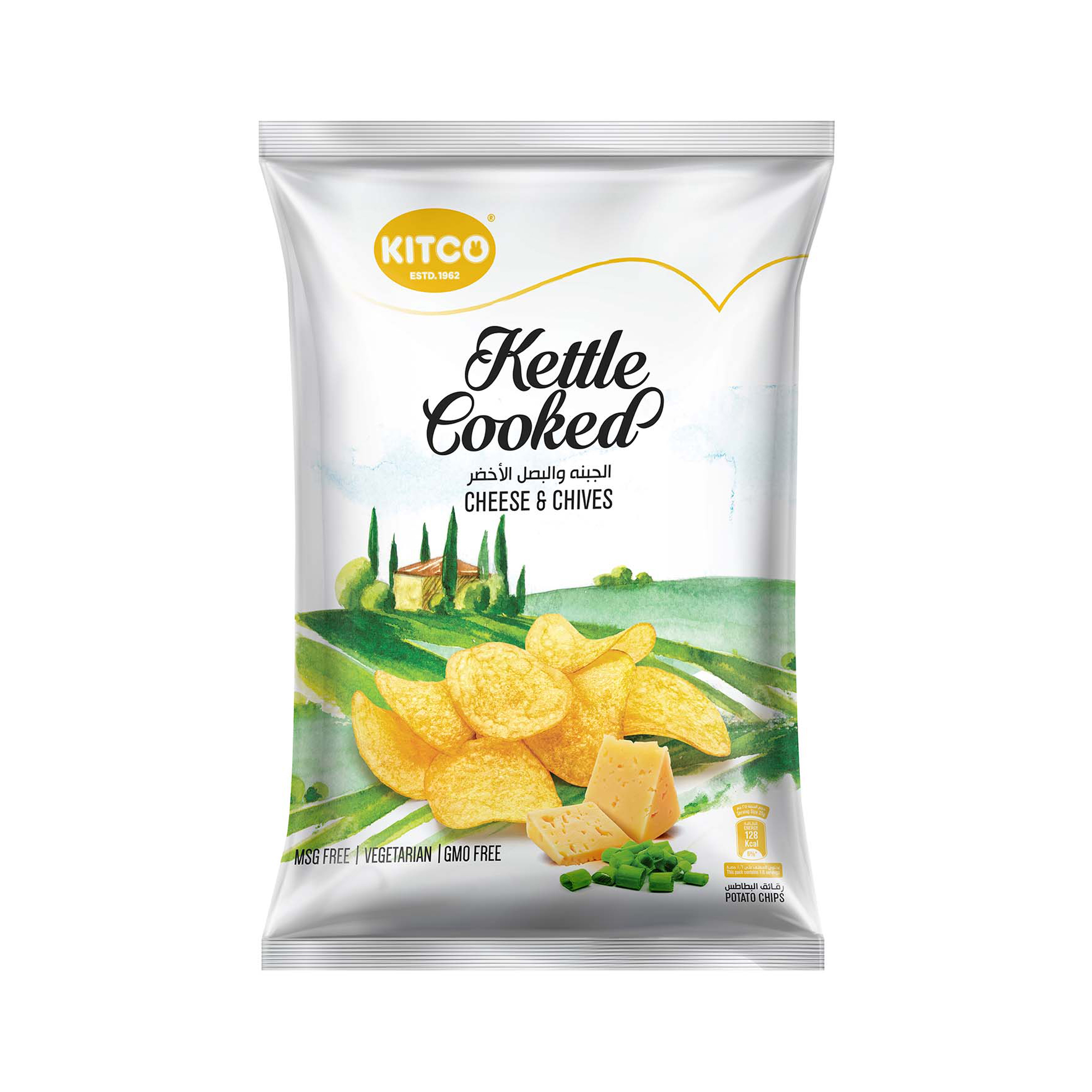 Kitco kettle cooked cheese & chives 150g