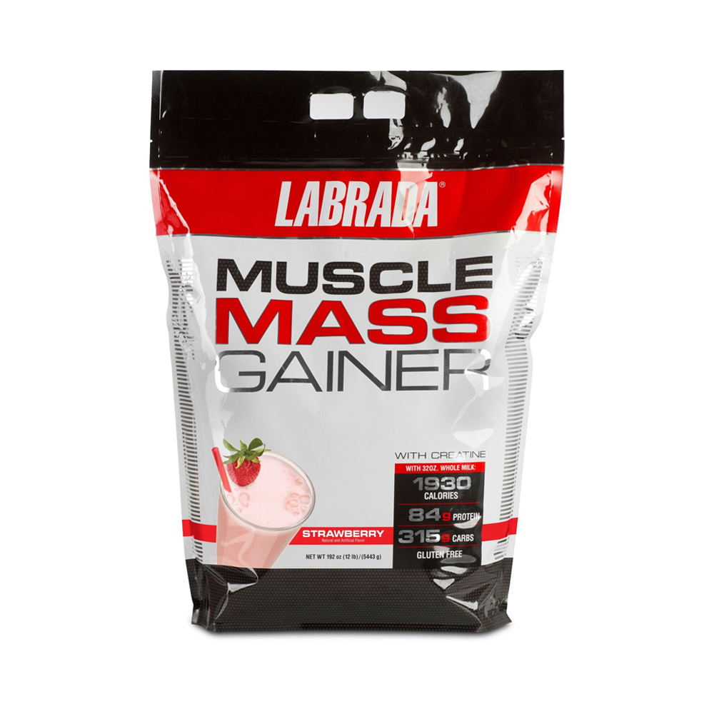 Labrada Mass Gainer 5.443 kg 144 scoops 16 servings strawberries