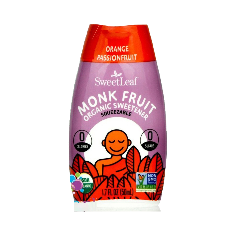 Orange Passion Fruit Liquid Monk Fruit, 80 Servings