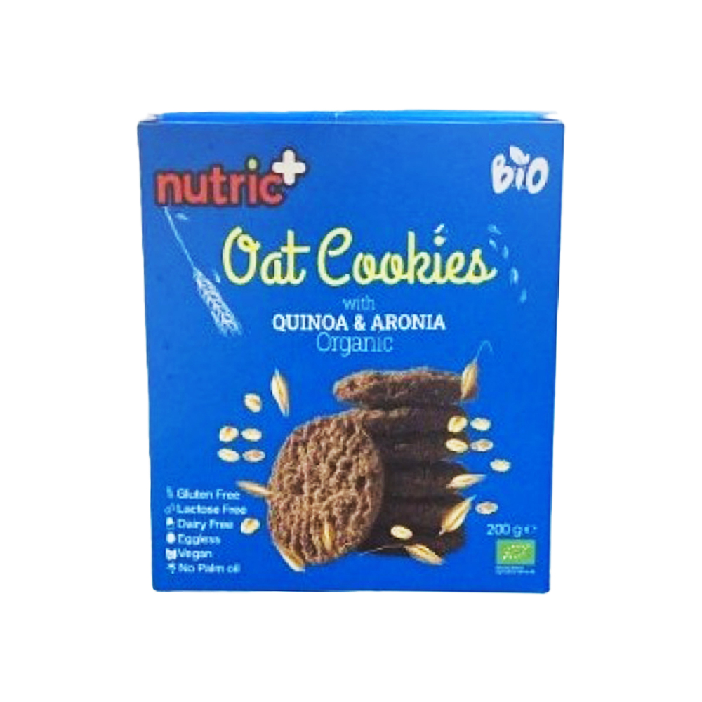 Nutric Organic Oat Cookies Quinoa Aronia 200g