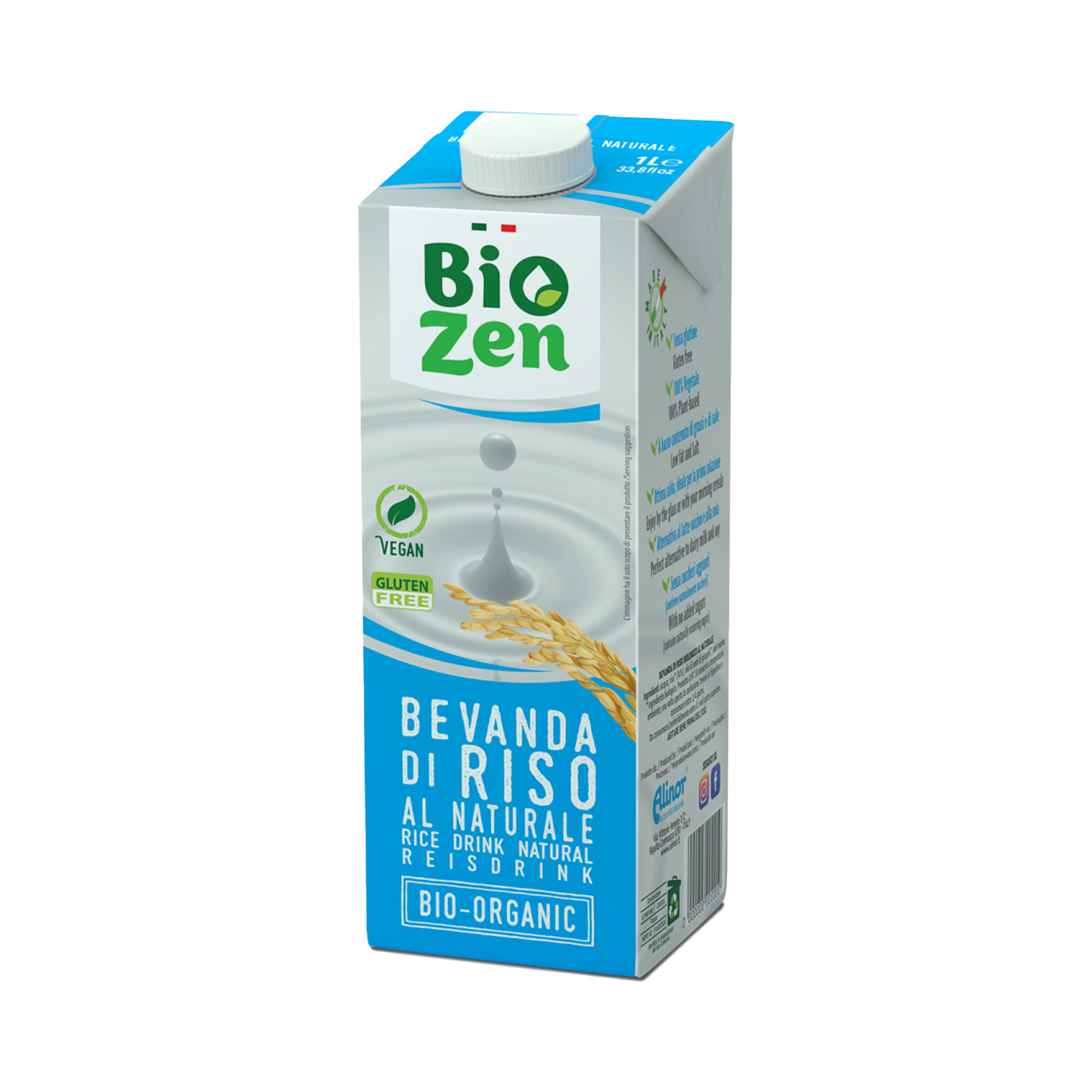 BioZen Organic Rice Milk 1 Liter