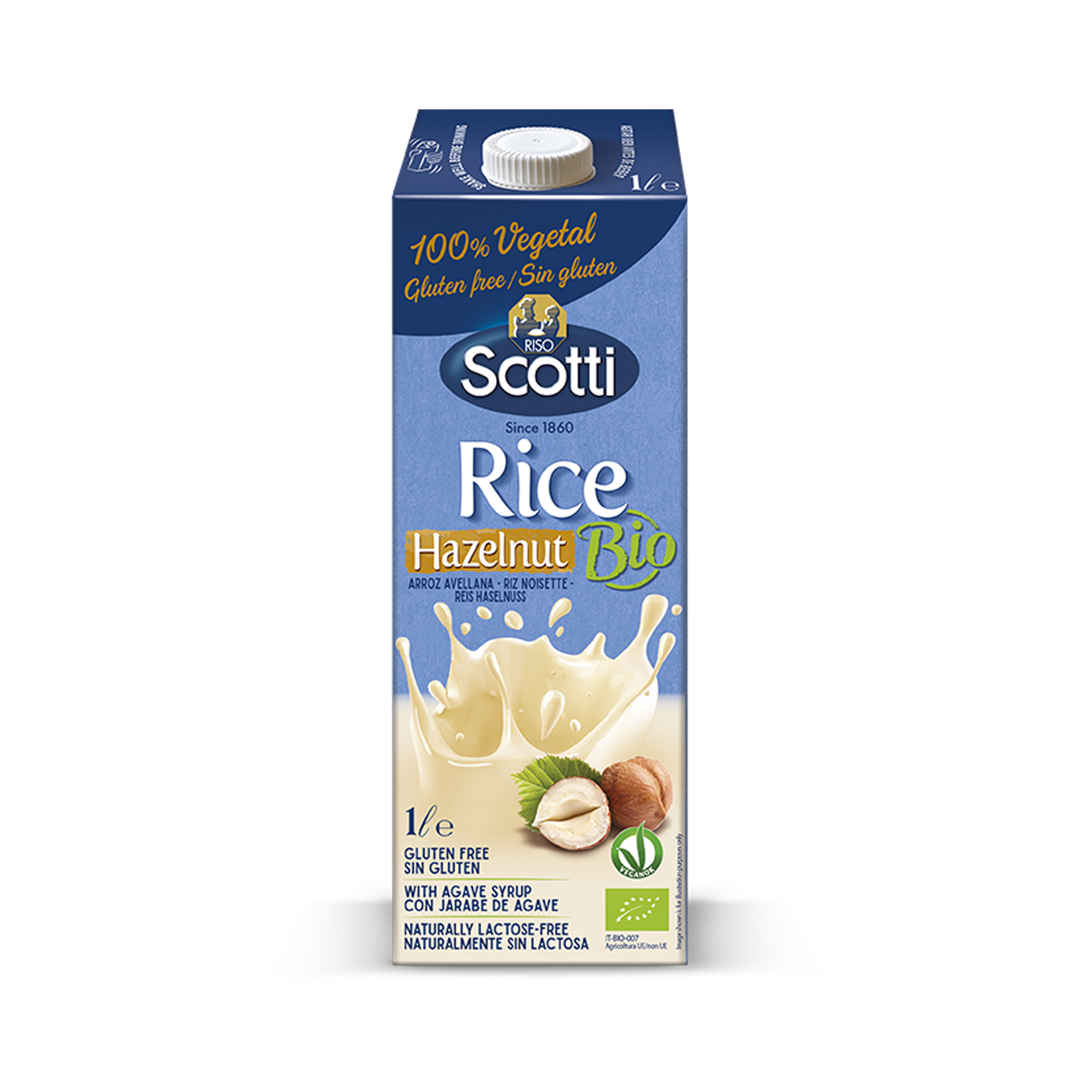 Scotti RICE DRINK WITH HAZELNUT 1L