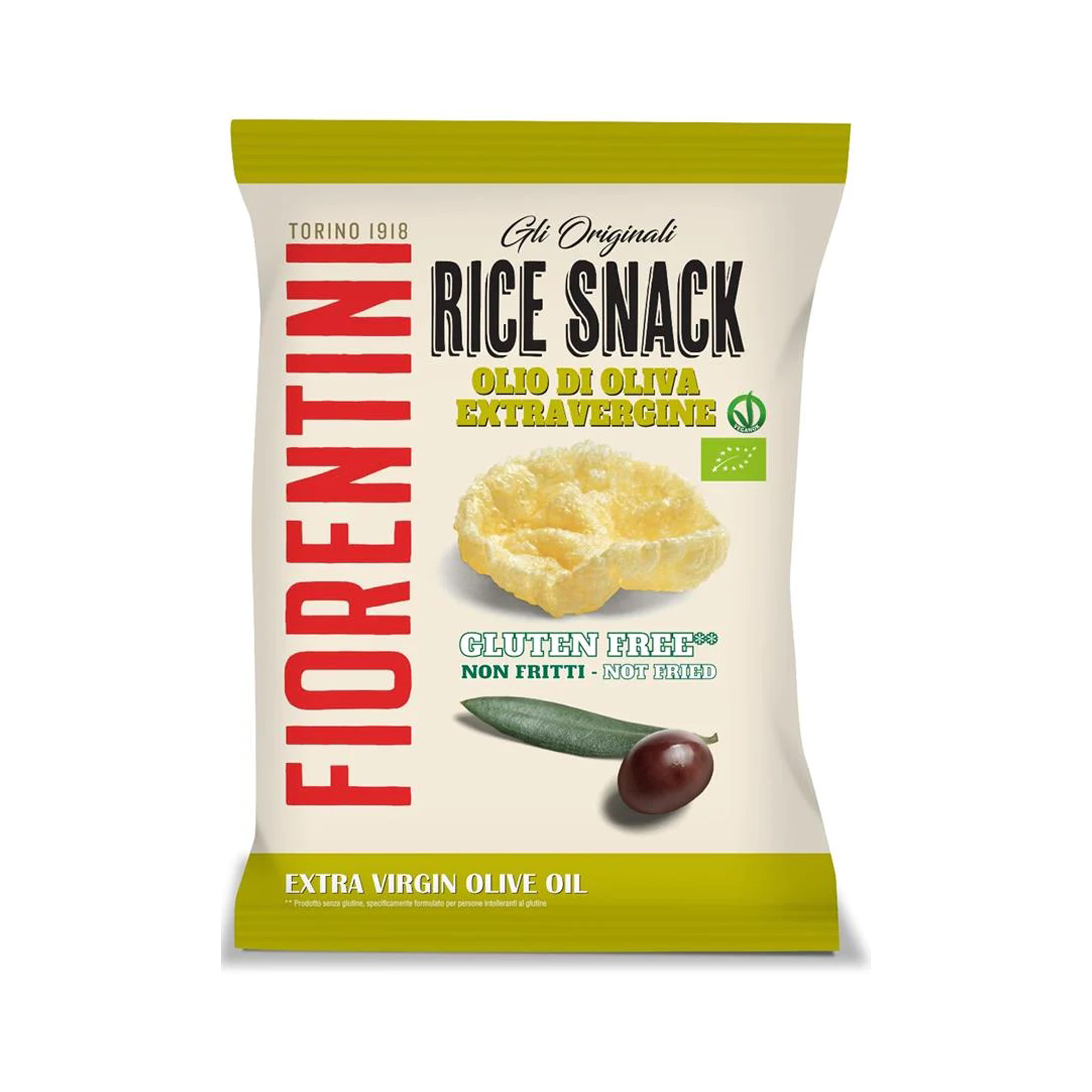 Fiorentini Organic Rice Snack Olive Oil 40g