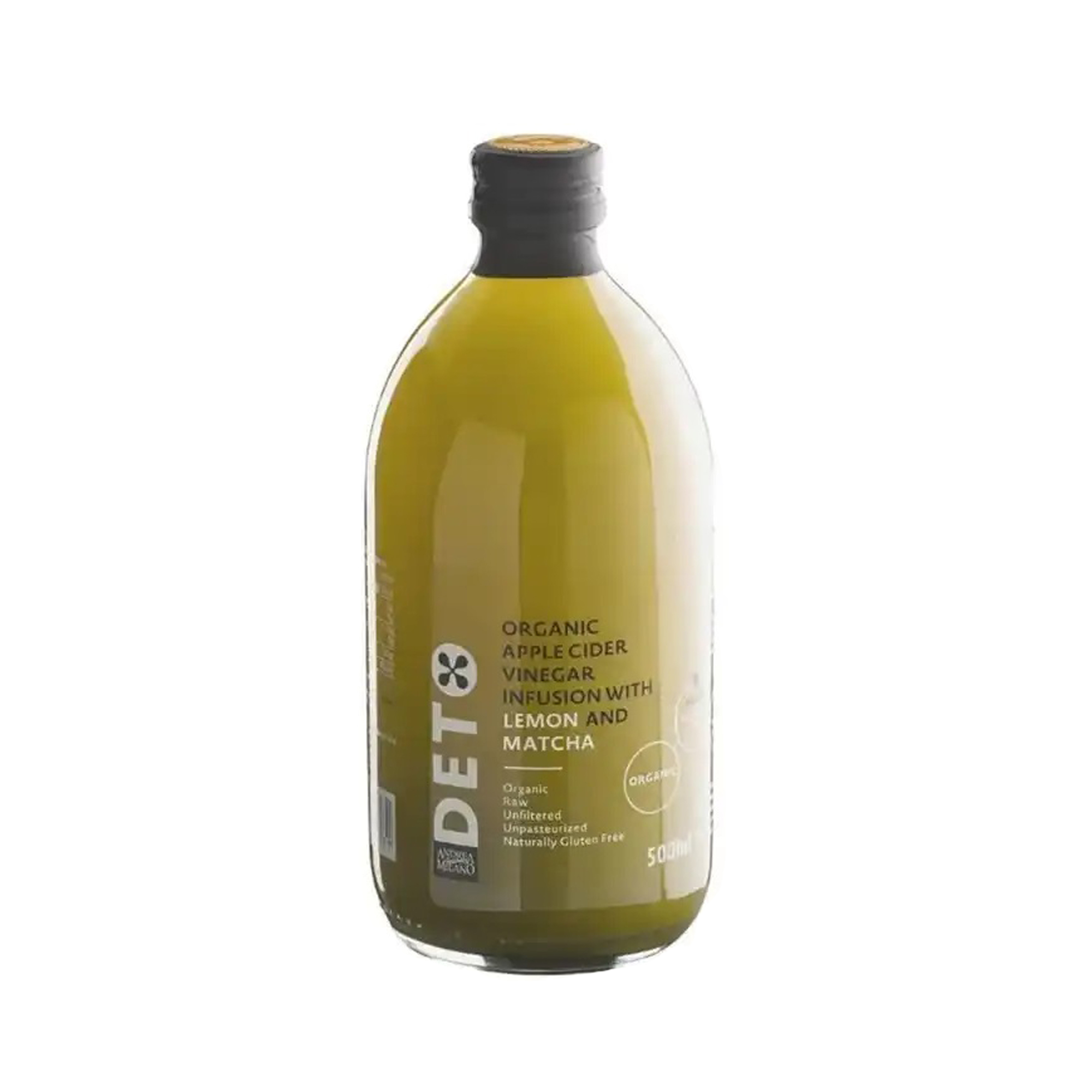 Detox Organic Apple Cider Vinegar With Lemon And Matcha 500 ml