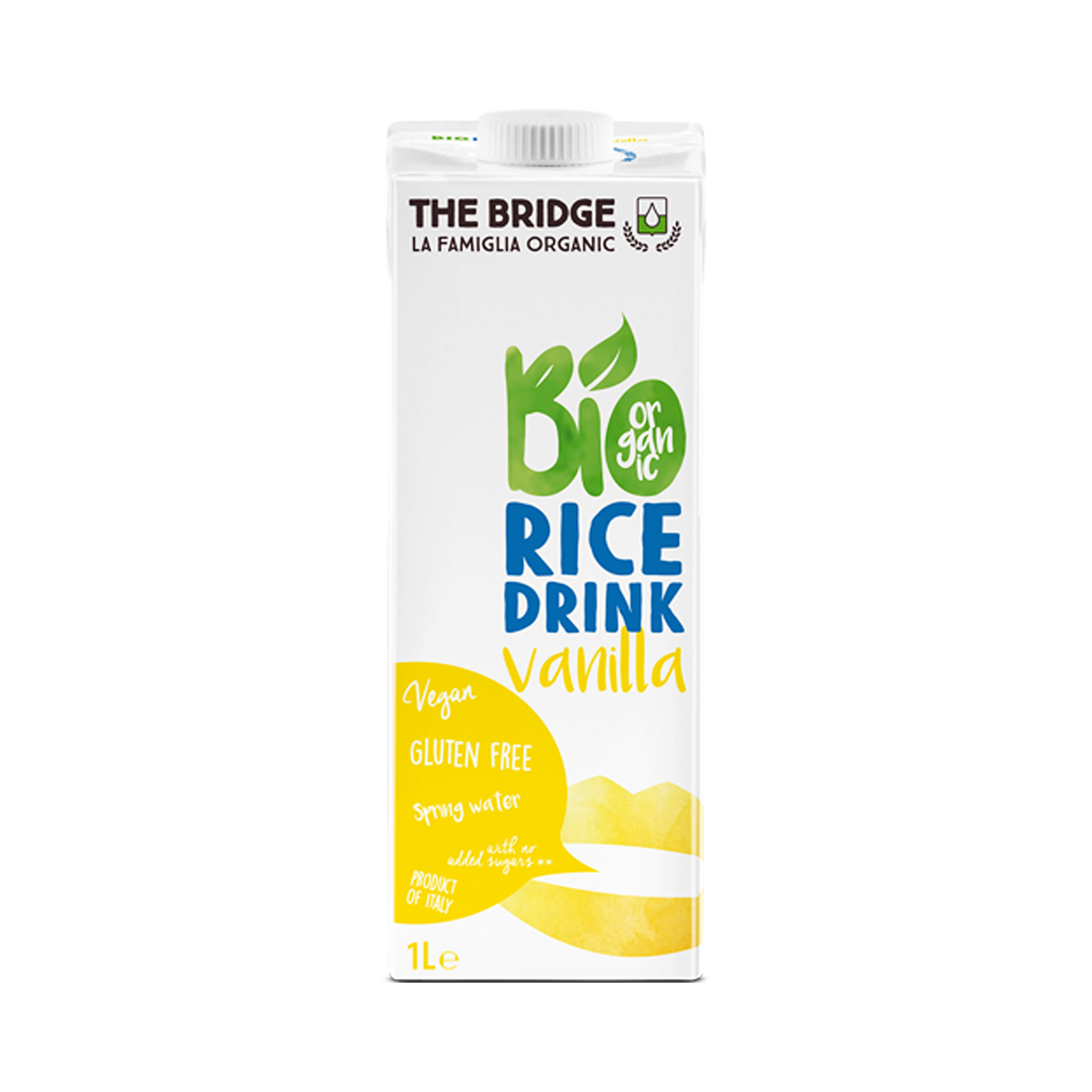 The Bridge Organic Vanilla Rice Milk Sugar Free 1 Liter