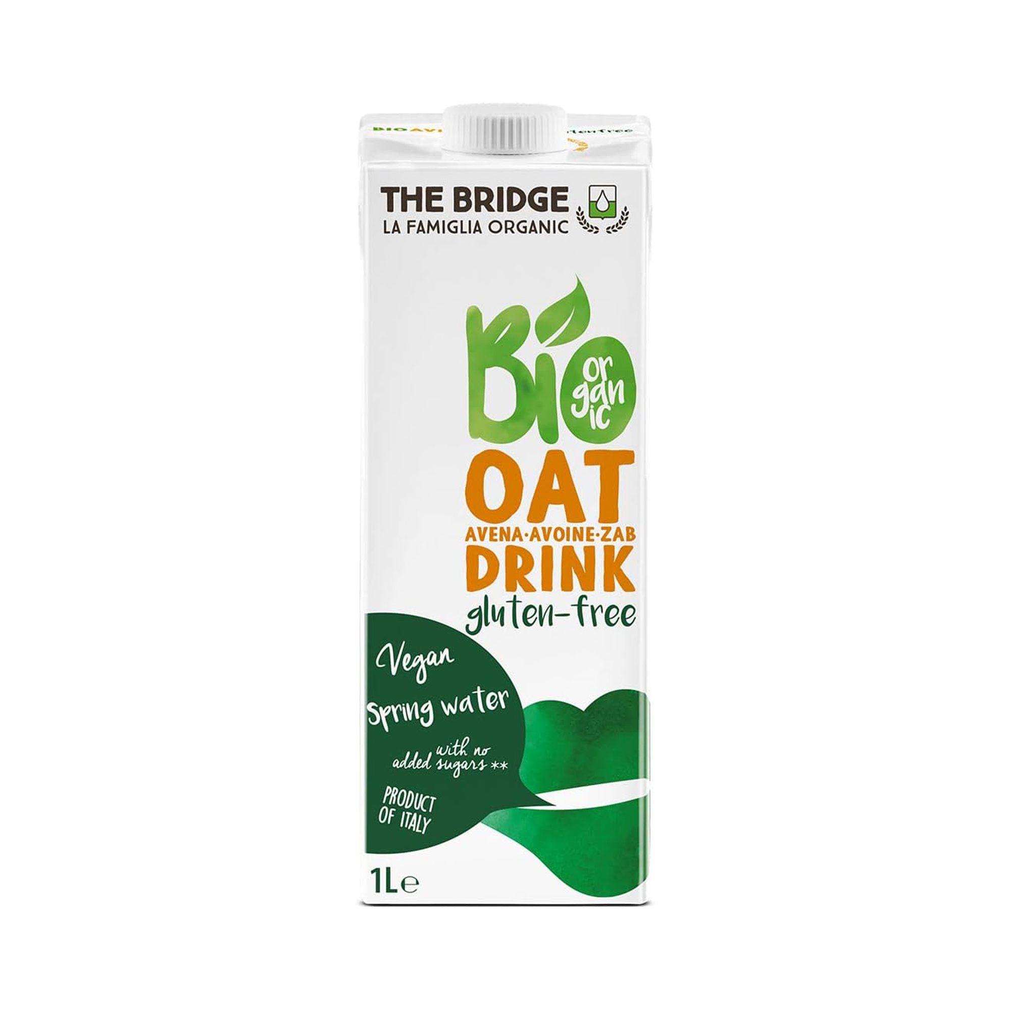 The Bridge Organic Oat Milk Sugar Free 1 Liter