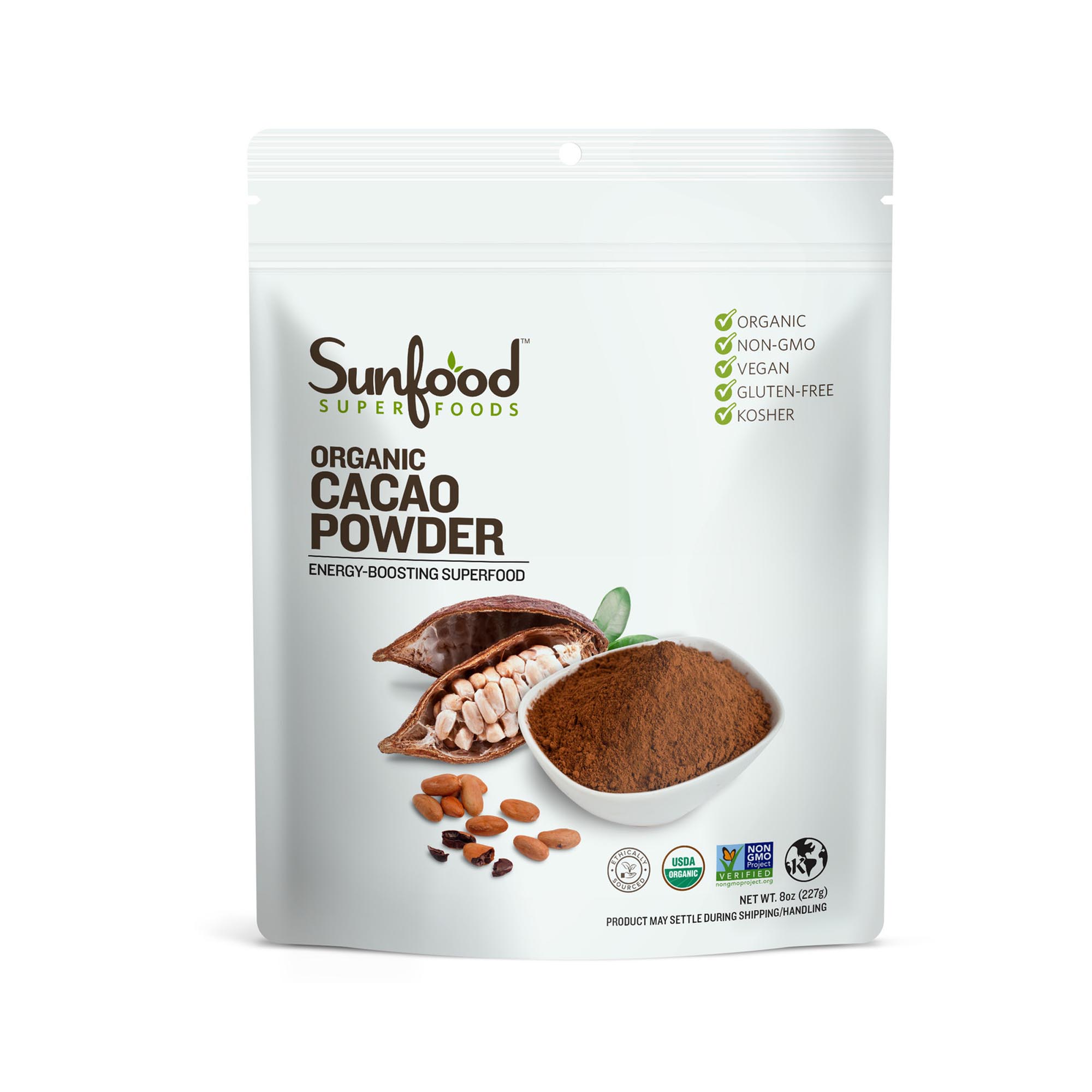 Sunfood Cacao Powder Organic 227g