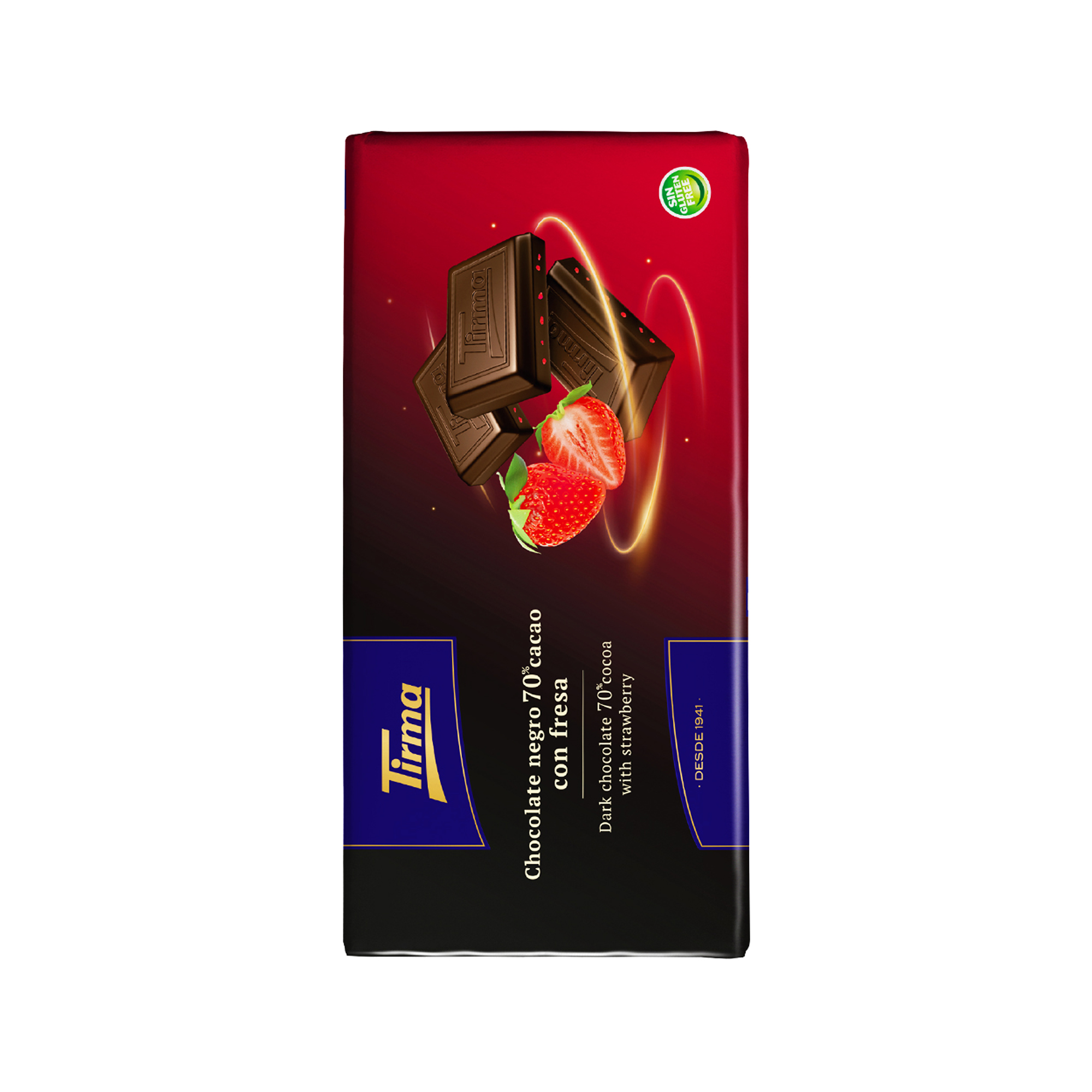 Tirma 70% strawberry cocoa chocolate 125g