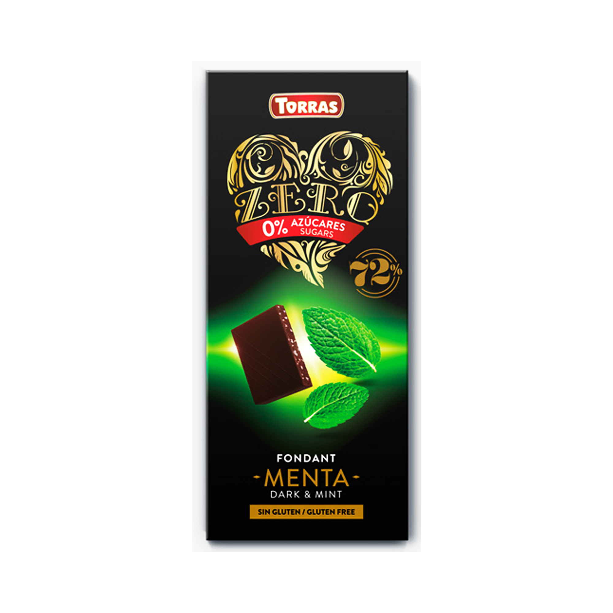 Torras Zero Black 72% Cocoa and Mint 100g