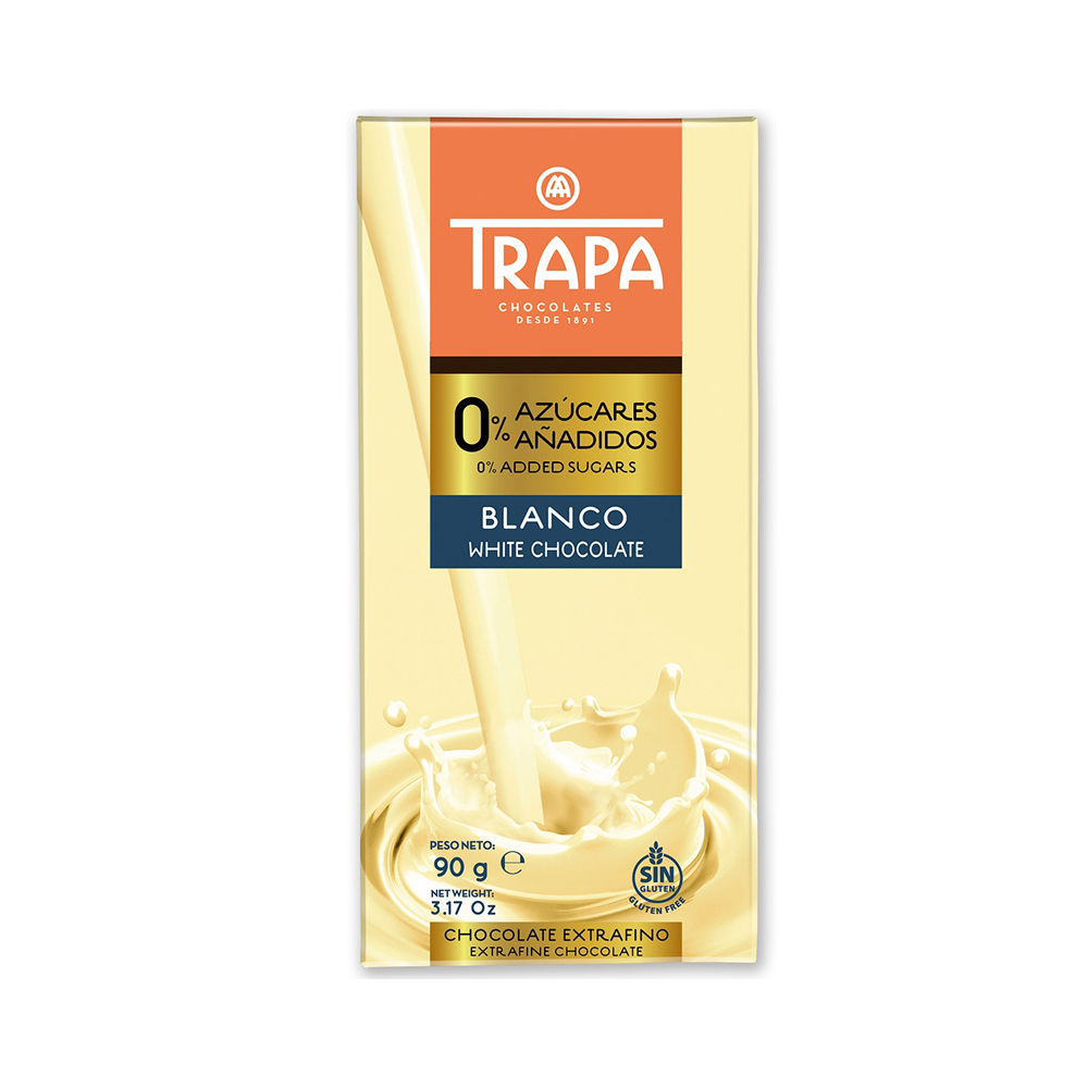 White chocolate bar with sweeteners.90g