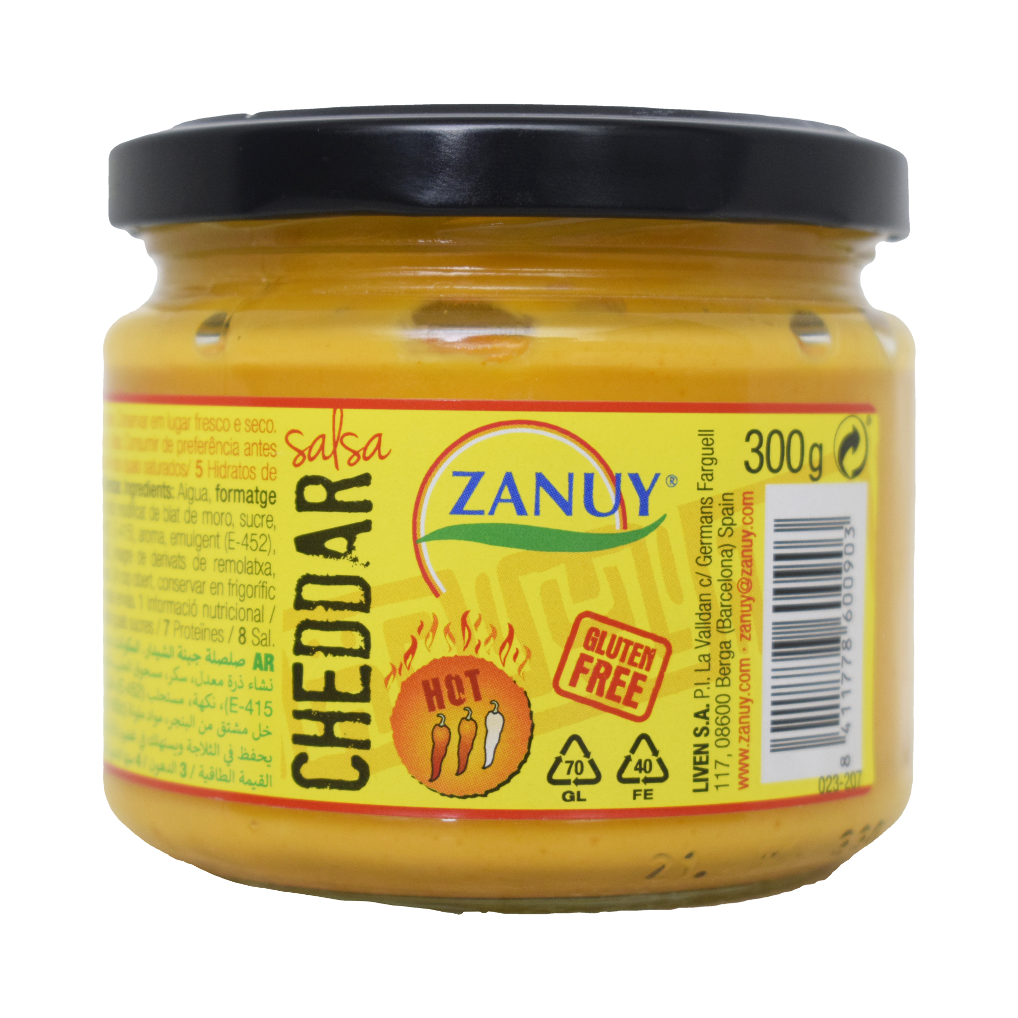 Zanuy Cheddar Cheese Hot Sauce 300g