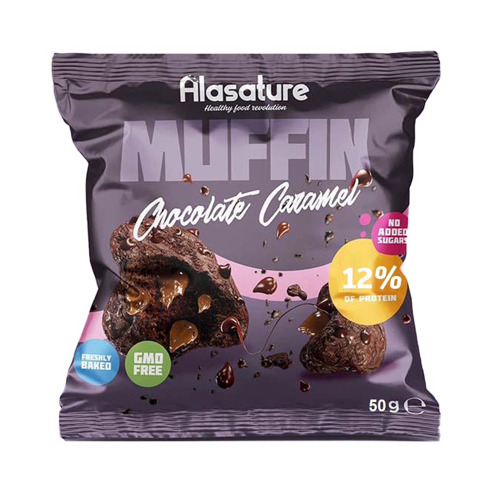 Alasature Protein Chocolate Caramel Muffin 50g