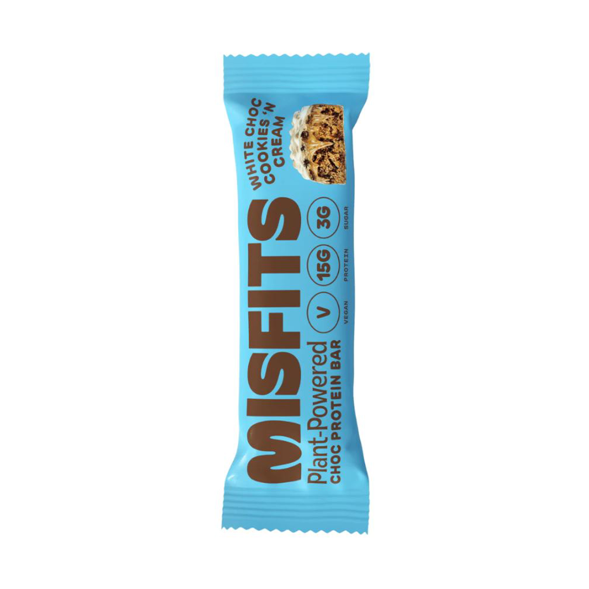 Misfits Protein Bar White Chocolate Cookies & Cream 45g