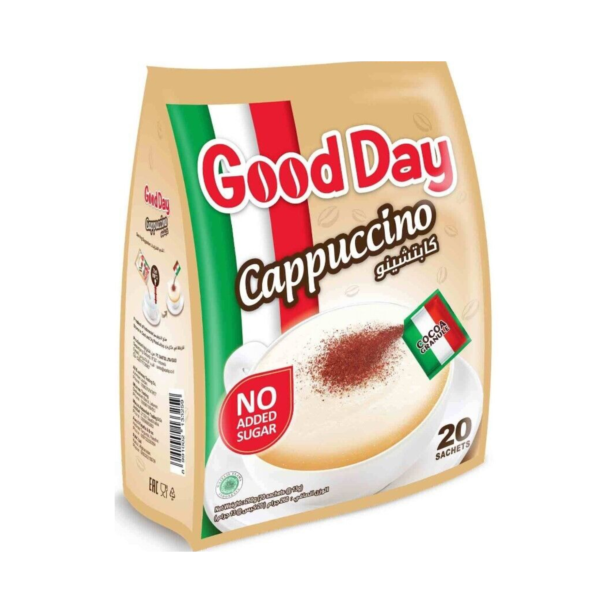 Good Day Cappuccino Without Added Sugar 13g*20